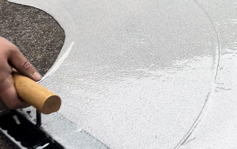 Epoxy colored sand floor paint