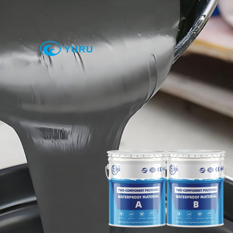 Two-component polyurea waterproofing