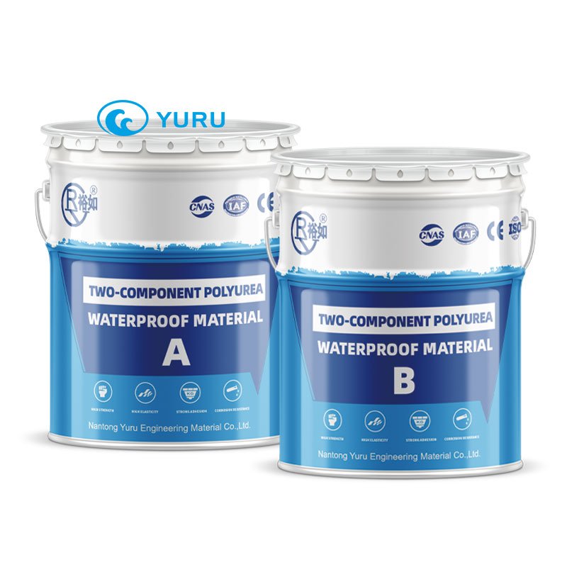Two-component polyurea waterproofing
