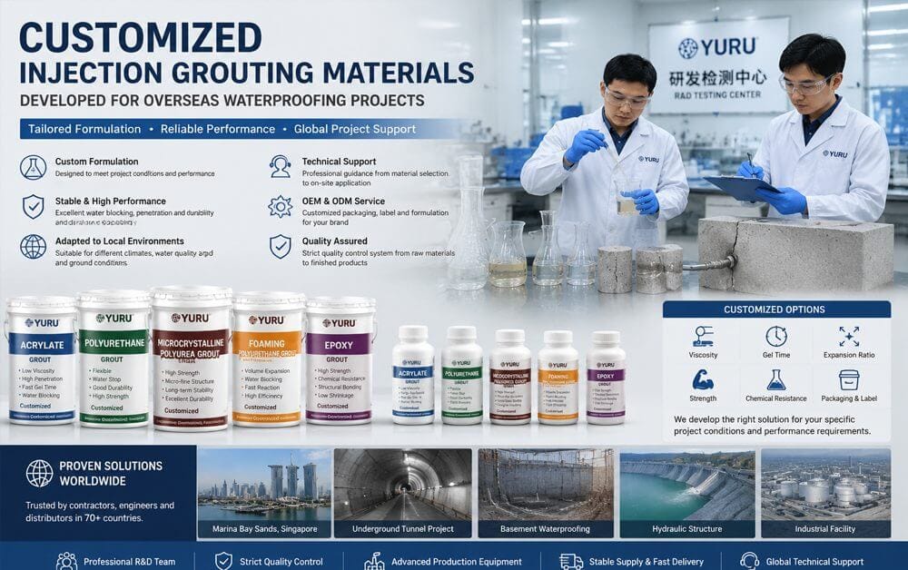 supply injection grouting materials overseas