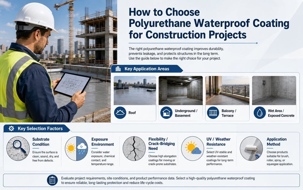 how to choose polyurethane waterproof coating for construction projects