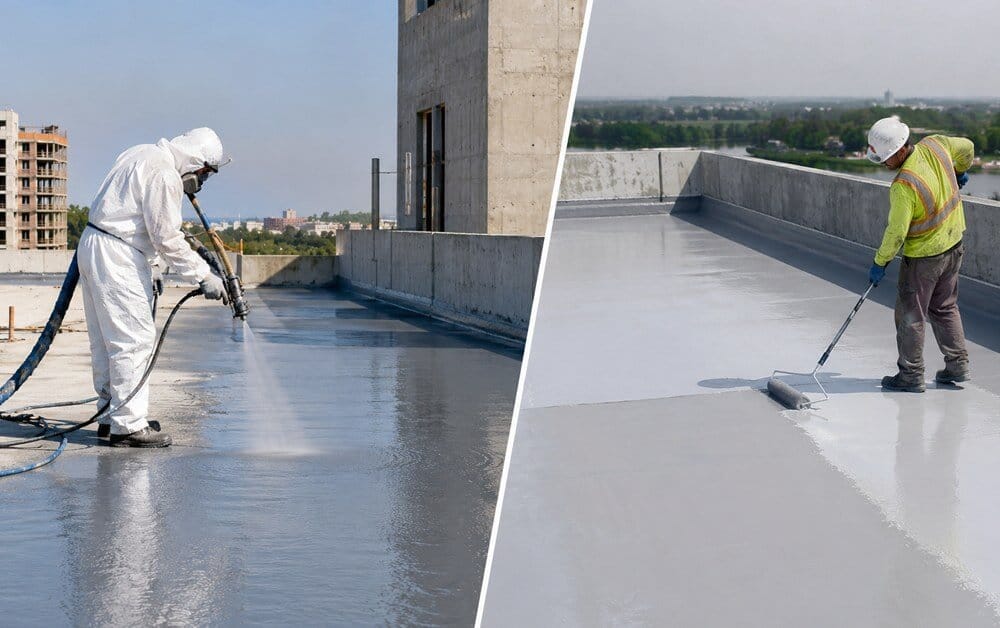 Polyurea and polyurethane waterproof coating comparison for construction projects