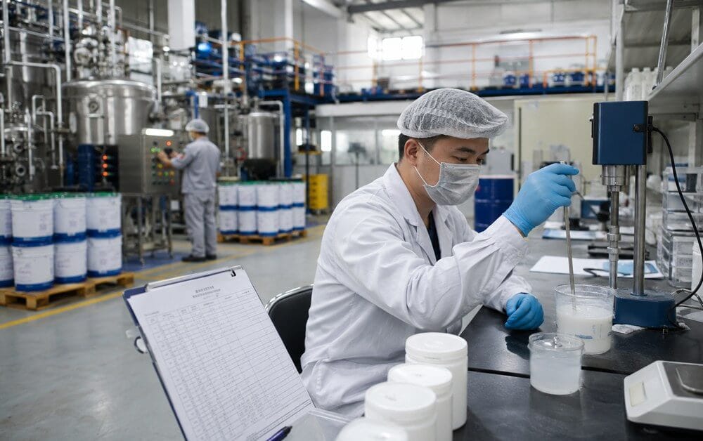 waterproof material quality control process in manufacturing factory
