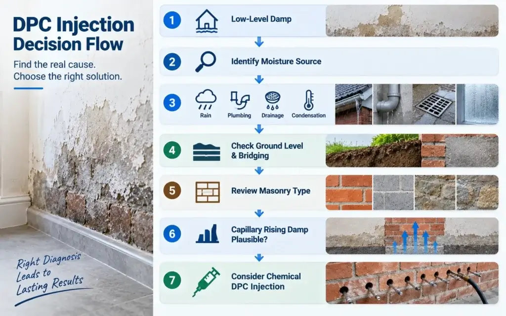 Chemical DPC injection decision flow