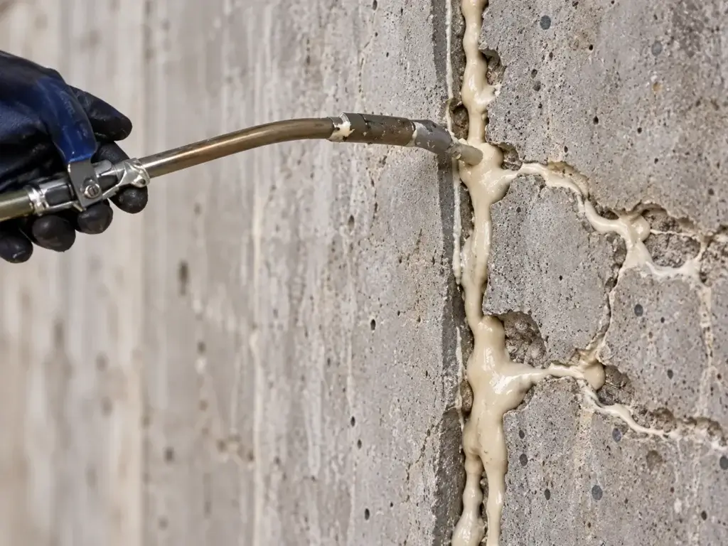 Concrete Crack Grouting Construction