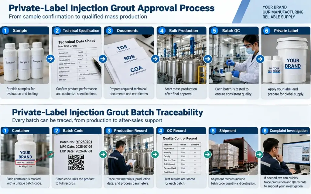 Private Label Injection Grout Process Traceability