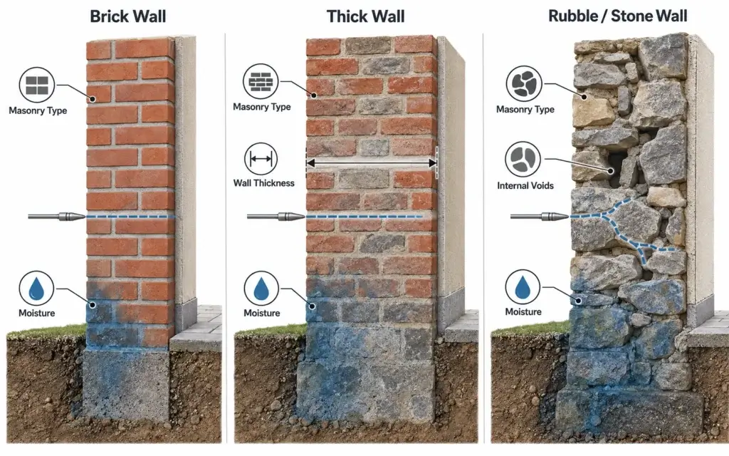 Wall Conditions That Affect DPC Selection