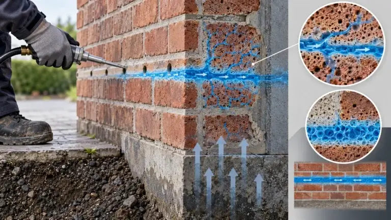 liquid dpc in wall