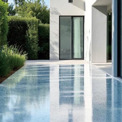Epoxy colored sand floor paint