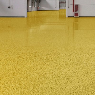 Epoxy colored sand floor paint